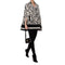Mantella cappa doppiopetto con lettering Burro nero ELISABETTA FRANCHI- Francavilla Moda